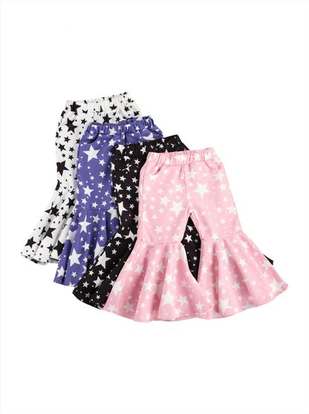 spring kids girls fashion star print flared pants stylish for children toddler baby autumn clothes, Blue
spring kids girls fashion star print flared pants stylish for children toddler baby autumn clothes, Blue