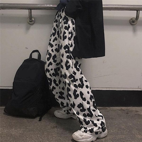 women's pants & capris cow print women korean style wide leg harajuku trousers summer clothes streetwear, Black;white
women's pants & capris cow print women korean style wide leg harajuku trousers summer clothes streetwear, Black;white