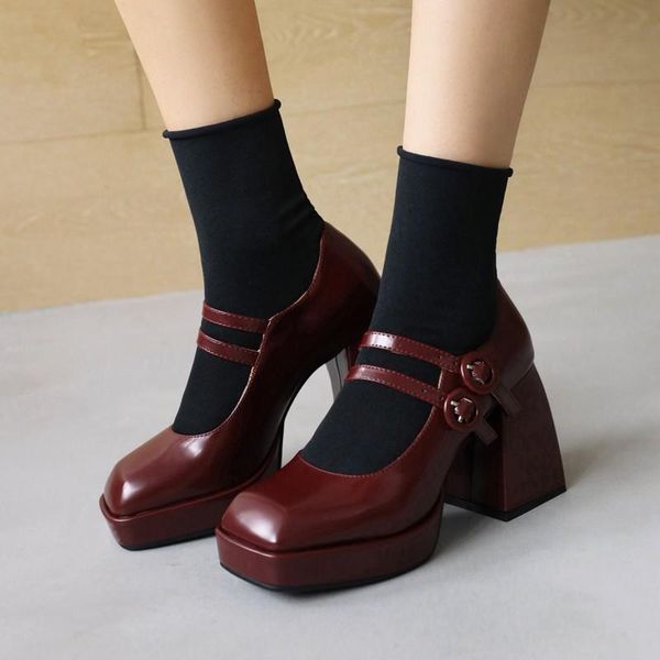 dress shoes chic design fashion mary jane platform size us women pumps 2022 spring square toe buckle party high heels, Black
dress shoes chic design fashion mary jane platform size us women pumps 2022 spring square toe buckle party high heels, Black