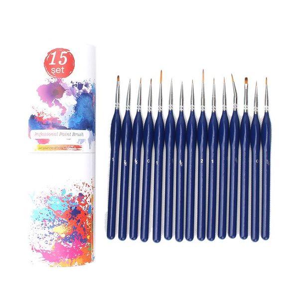 15pcs miniature paint brush detail brushes set with triangular handle gift sets
15pcs miniature paint brush detail brushes set with triangular handle gift sets