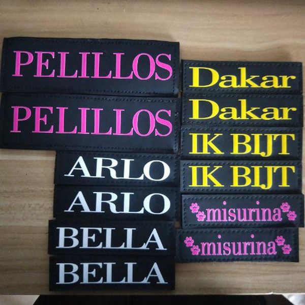 dog tag,id card reflective 2ps personalized customized k9 harness sticker pet vest dog's name luminous labe supplies
dog tag,id card reflective 2ps personalized customized k9 harness sticker pet vest dog's name luminous labe supplies