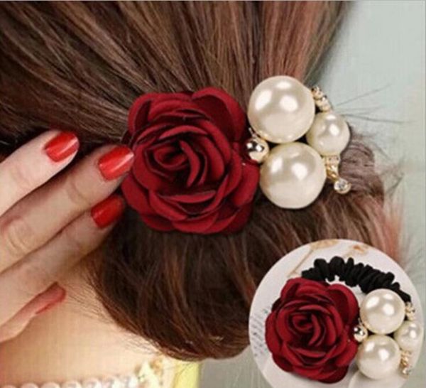 hair clips & barrettes korean fashion accessories big pearl rose flower circle camellia rope ring headwear for women girl, Golden;silver
hair clips & barrettes korean fashion accessories big pearl rose flower circle camellia rope ring headwear for women girl, Golden;silver