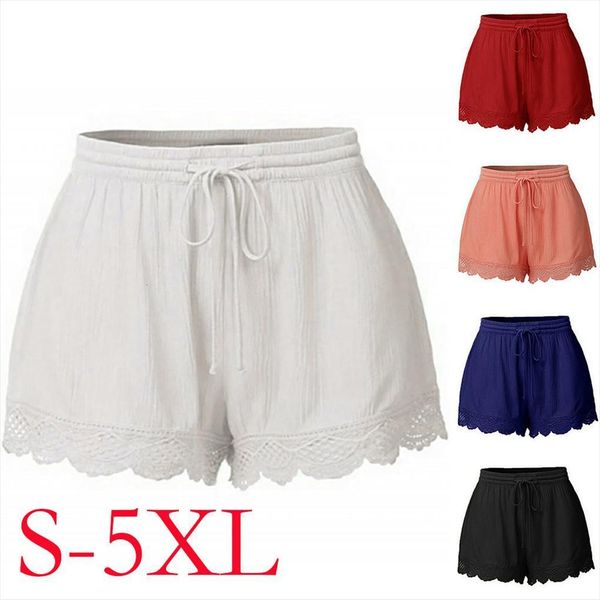 drawstring summer casual loose womens shorts elastic waist lace hem beach hollow solid plus size o, White;black
drawstring summer casual loose womens shorts elastic waist lace hem beach hollow solid plus size o, White;black