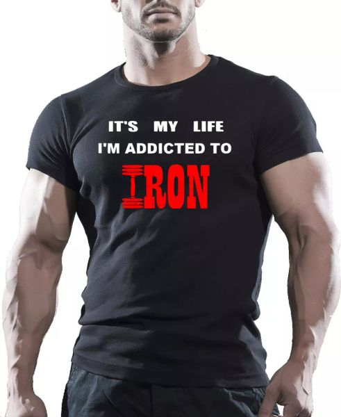 Addicted To Iron - Gym Bodybuilding Training Motivation T-Shirt MMA WORKOUT TOP, White;black
Addicted To Iron - Gym Bodybuilding Training Motivation T-Shirt MMA WORKOUT TOP, White;black