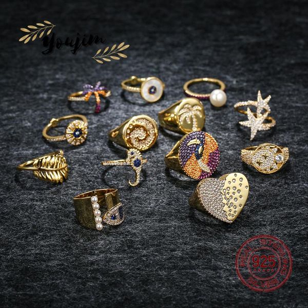 cluster rings light luxury 925 silver women zircon pearl shell seahorse starfish coconut heart ring monaco exquisite jewelry gift, Golden;silver
cluster rings light luxury 925 silver women zircon pearl shell seahorse starfish coconut heart ring monaco exquisite jewelry gift, Golden;silver