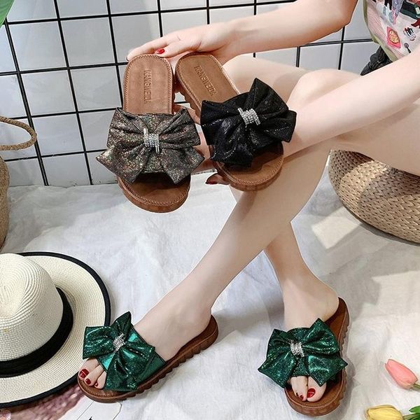 women party beach female footwear women's flat slippers sandals bowtie slipper flats sandal open toe summer shoe, Black
women party beach female footwear women's flat slippers sandals bowtie slipper flats sandal open toe summer shoe, Black