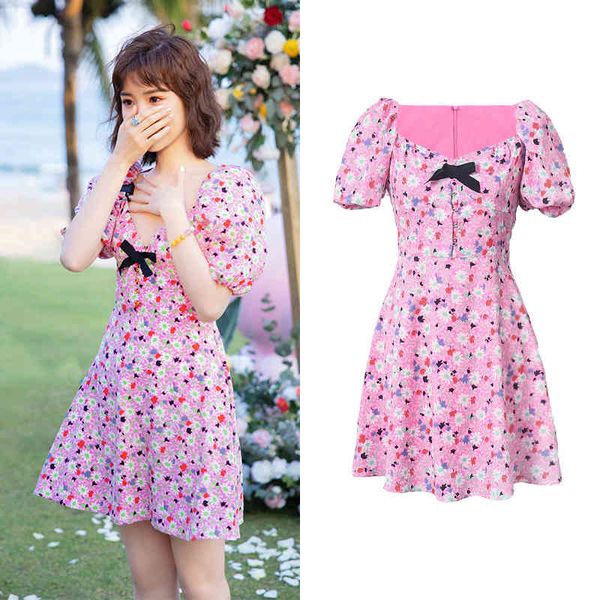 casual dresses korean fashion summer clothes for women 2021 ladies elegant bow puff sleeve pink floral printed mini dress vestidos, Black;gray
casual dresses korean fashion summer clothes for women 2021 ladies elegant bow puff sleeve pink floral printed mini dress vestidos, Black;gray