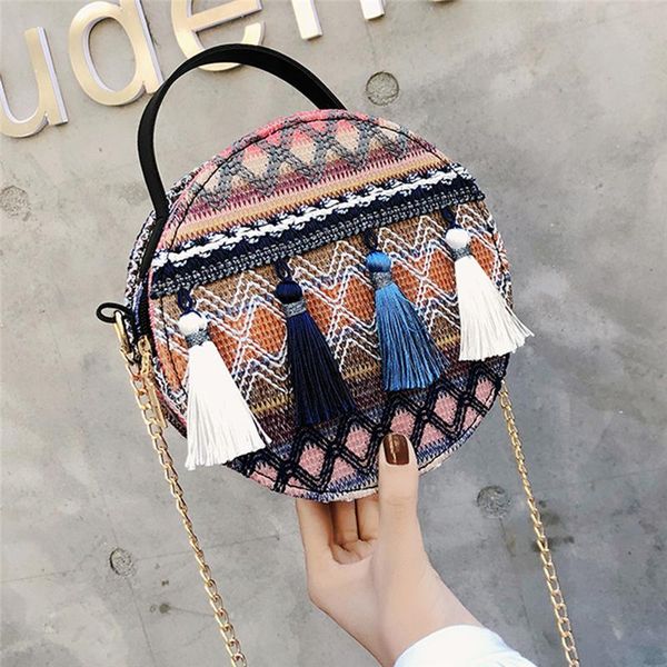 shoulder bags women messenger bag pu leather bohemian circular tassel geometric plaid handbag cell phone pocket female
shoulder bags women messenger bag pu leather bohemian circular tassel geometric plaid handbag cell phone pocket female