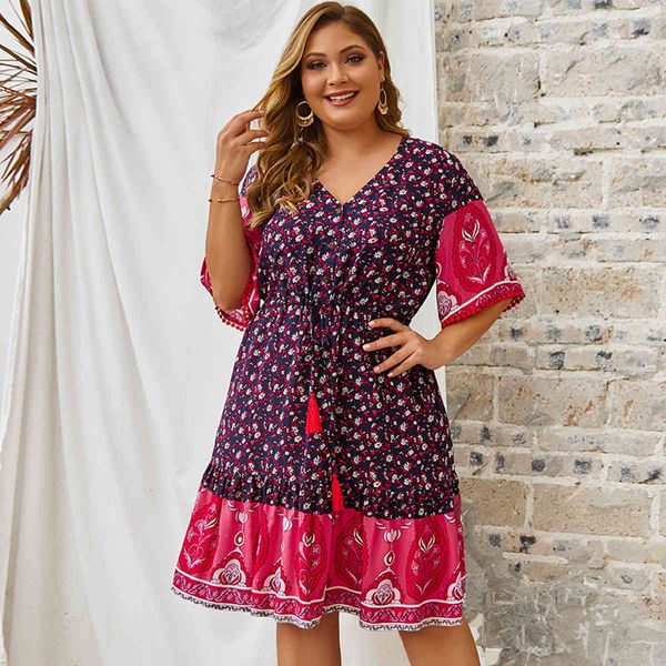 jastie fashion new women summer bohemian v-neck dress a-line beach boho dress casual plus size knee length loose sundress 210419, White
jastie fashion new women summer bohemian v-neck dress a-line beach boho dress casual plus size knee length loose sundress 210419, White