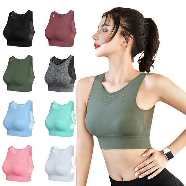 yoga outfit seamless sports bra women unwired breathable fitness running underwear tank activewear -40
yoga outfit seamless sports bra women unwired breathable fitness running underwear tank activewear -40