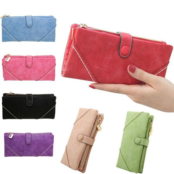 wallets 2021 women's wallet long portable fashion solid pu leather clutch bag holder purse, Red;black
wallets 2021 women's wallet long portable fashion solid pu leather clutch bag holder purse, Red;black