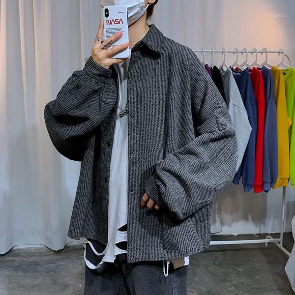 men's jackets hong kong style ins corduroy jacket spring and autumn trendy korean loose bf vintage casual all-matching, Black;brown
men's jackets hong kong style ins corduroy jacket spring and autumn trendy korean loose bf vintage casual all-matching, Black;brown