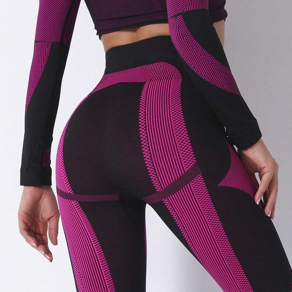 seamls stripe hip lifting net red fitns pants running sweat absorbing exercise yoga pants female, Gray
seamls stripe hip lifting net red fitns pants running sweat absorbing exercise yoga pants female, Gray