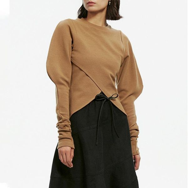 women's sweaters 2021 autumn winter long sleeve o-neck women casual pullovers irregular slim cross, White;black
women's sweaters 2021 autumn winter long sleeve o-neck women casual pullovers irregular slim cross, White;black