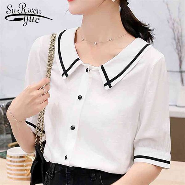women and blouse blusas chemisier femme solid blouses casual camisas mujer camisa femenina lady clothing 4823 210421, White
women and blouse blusas chemisier femme solid blouses casual camisas mujer camisa femenina lady clothing 4823 210421, White