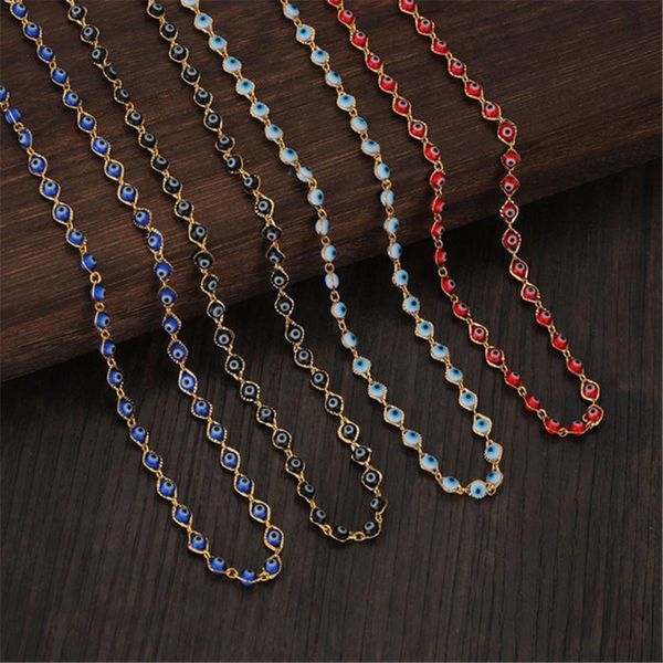 chains lucky evil eye stainless steel necklace women handmade jewelry black blue eyes female charm fashion friendship gifts, Silver
chains lucky evil eye stainless steel necklace women handmade jewelry black blue eyes female charm fashion friendship gifts, Silver