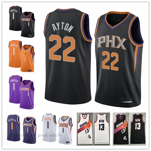 mens women youth phoenixsuns1 devinbooker 22 deandreayton 34 charlesbarkley nash white throwback city basketba, Black
mens women youth phoenixsuns1 devinbooker 22 deandreayton 34 charlesbarkley nash white throwback city basketba, Black