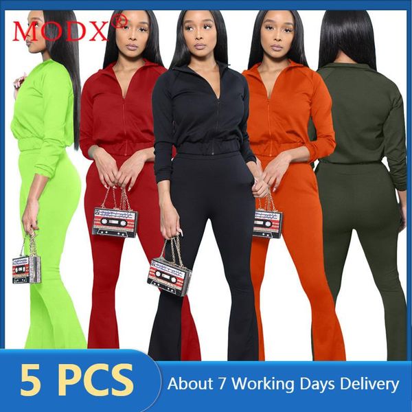 women's two piece pants fall women pant suits long sleeve zipper crop + flare solid color 2 set outfits bulk items wholesale lots m7510, White
women's two piece pants fall women pant suits long sleeve zipper crop + flare solid color 2 set outfits bulk items wholesale lots m7510, White