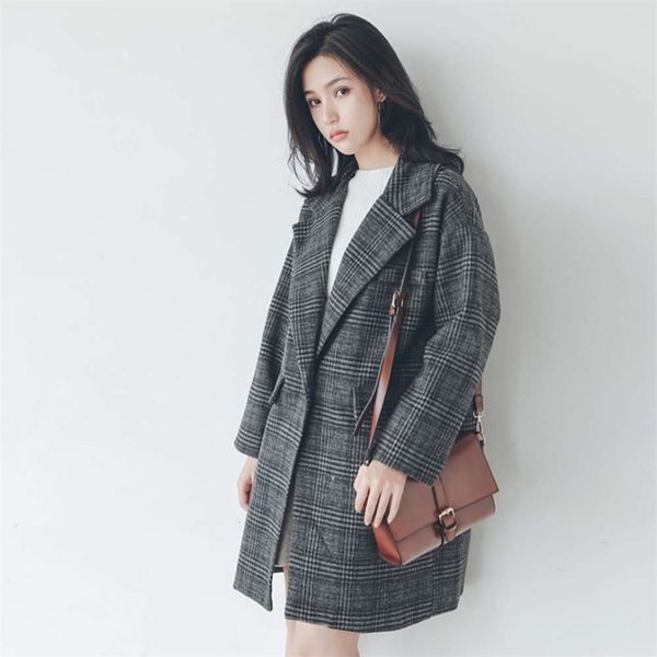 women's jackets coats autumn and winter cotton thickened plaid wool coat middle long thin cover meat woolen fashion yxoy, Black;brown
women's jackets coats autumn and winter cotton thickened plaid wool coat middle long thin cover meat woolen fashion yxoy, Black;brown