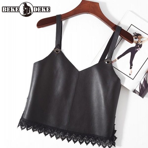 women's vests autumn women real leather sling tank fashion lace spliced sheepskin vest brand ladies loose short sleeveless jacket s-xl, Black;white
women's vests autumn women real leather sling tank fashion lace spliced sheepskin vest brand ladies loose short sleeveless jacket s-xl, Black;white