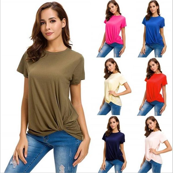 t-shirt solid knot women clothes summer casual shirts short sleeve plus size tees tunic loose blusas candy tanks costume vestidos b5453, White
t-shirt solid knot women clothes summer casual shirts short sleeve plus size tees tunic loose blusas candy tanks costume vestidos b5453, White