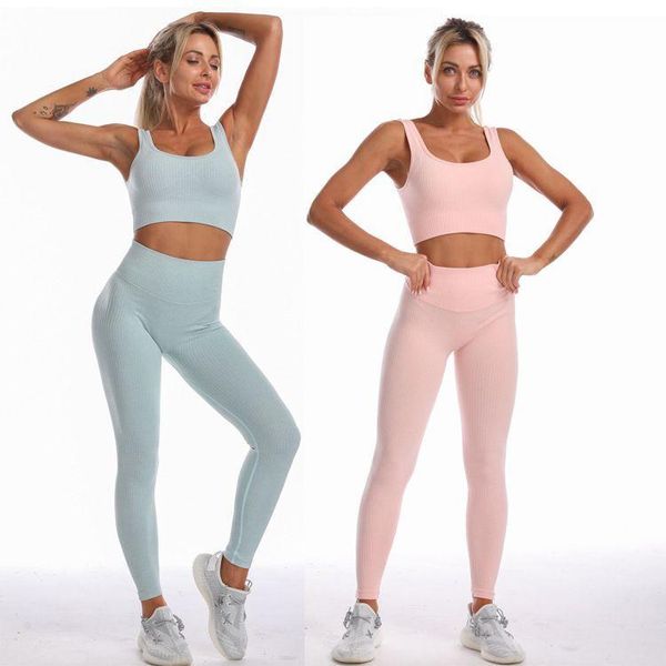 yoga outfit woman sportwear set seamless gym crop bra pad elastic high waist pant fitness clothing
yoga outfit woman sportwear set seamless gym crop bra pad elastic high waist pant fitness clothing