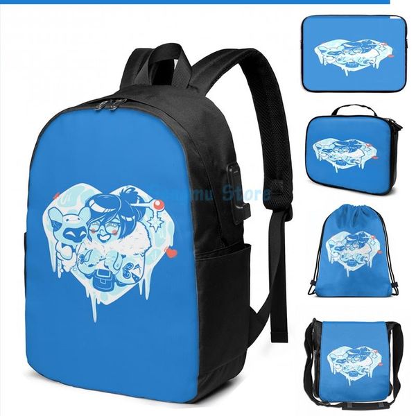 funny graphic print ice to meet you usb charge backpack men school bags women bag travel laptop
funny graphic print ice to meet you usb charge backpack men school bags women bag travel laptop
