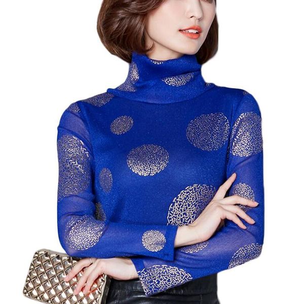 lace blouse women shirts long sleeve turtleneck fashion polka dot print korean blouses plus size camisas mujer women's &, White
lace blouse women shirts long sleeve turtleneck fashion polka dot print korean blouses plus size camisas mujer women's &, White