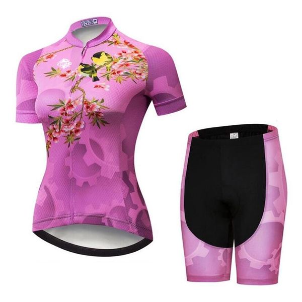 racing sets floral summer cycling jersey set for women tight bicycle clothing breathable riding skinsuit slim mtb suit maillot ropa ciclismo, Black;blue
racing sets floral summer cycling jersey set for women tight bicycle clothing breathable riding skinsuit slim mtb suit maillot ropa ciclismo, Black;blue