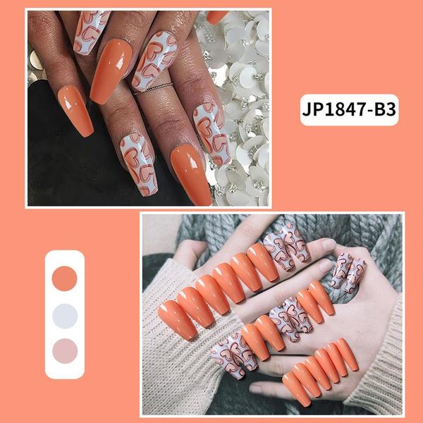 false nails long flat nail piece 24 pcs stick on jelly patch cute heart glossy manicure for salon art diy faux ongles, Red;gold
false nails long flat nail piece 24 pcs stick on jelly patch cute heart glossy manicure for salon art diy faux ongles, Red;gold
