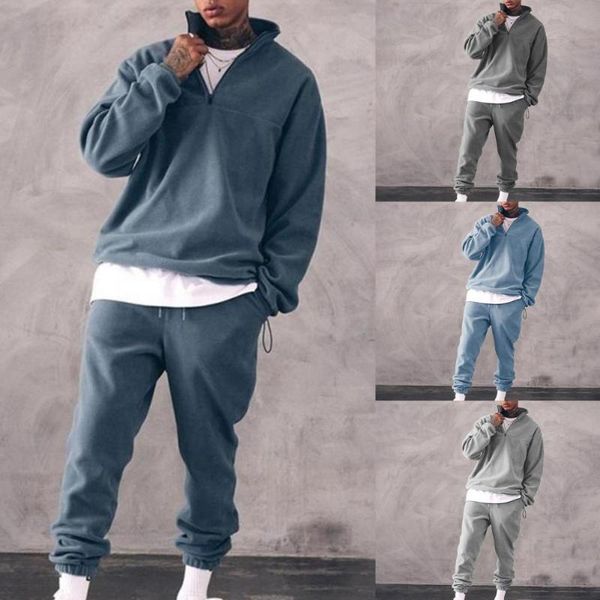 men's tracksuits 2pcs/set solid color outfits men's set autumn long sleeve stand collar sweatshirt pants two piece men tracksuit ro, Gray
men's tracksuits 2pcs/set solid color outfits men's set autumn long sleeve stand collar sweatshirt pants two piece men tracksuit ro, Gray