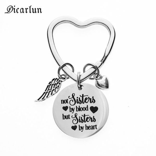 keychains dicaylun friendship keychain friends keyrings sister jewelry girl friend gift "not sisters by blood but heart", Silver
keychains dicaylun friendship keychain friends keyrings sister jewelry girl friend gift "not sisters by blood but heart", Silver
