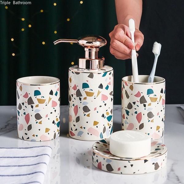bath accessory set ceramics home wash european style gargle cup soap dispenser holders bathroom decoration accessories four piece
bath accessory set ceramics home wash european style gargle cup soap dispenser holders bathroom decoration accessories four piece