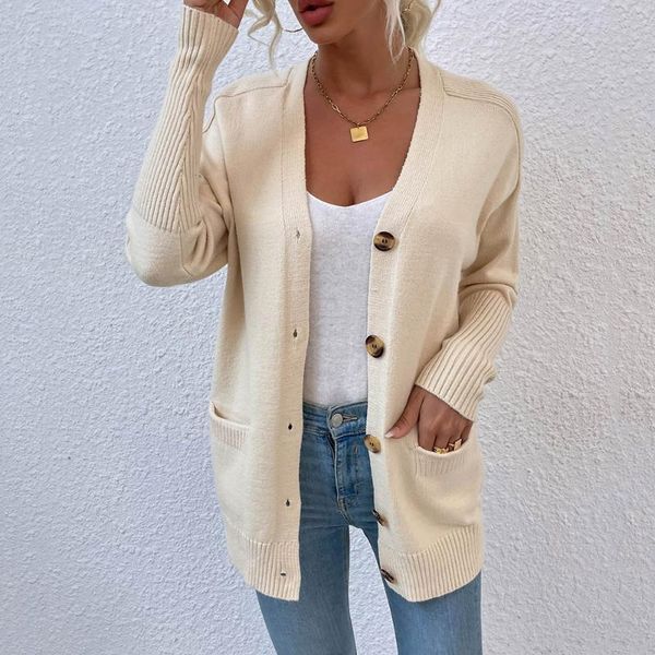 women's knits & tees long sleeve cardigan women knitted basic oversize sweater autumn winter female solid color button cardigans ladies, White
women's knits & tees long sleeve cardigan women knitted basic oversize sweater autumn winter female solid color button cardigans ladies, White