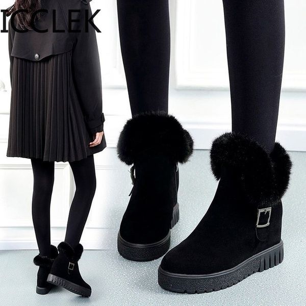 new winter rabbit fur snow boots short tube increase high wild plus velvet warm scrub mat boots women cottonshoes a212 210428, Black
new winter rabbit fur snow boots short tube increase high wild plus velvet warm scrub mat boots women cottonshoes a212 210428, Black