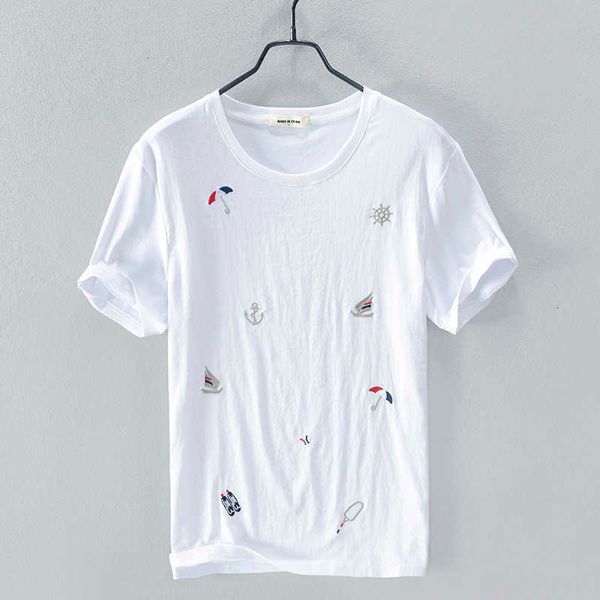 women's t-shirt vero bordado manga curta linho camisa masculina casual em torno do pescoo camiseta para homens moda confortvel t camisa, White
women's t-shirt vero bordado manga curta linho camisa masculina casual em torno do pescoo camiseta para homens moda confortvel t camisa, White
