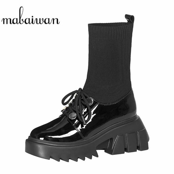 boots 2021 fashion black genuine leather ankle platform autumn winter high heel shoes women stretch fabric sock motorcycle
boots 2021 fashion black genuine leather ankle platform autumn winter high heel shoes women stretch fabric sock motorcycle