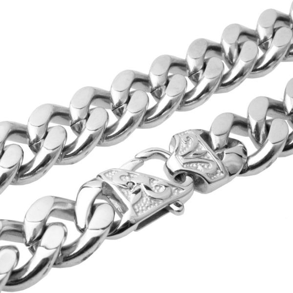 chains 12/15mm customize length mens stainless steel necklace curb cuban link chain fashion jewelry, Silver
chains 12/15mm customize length mens stainless steel necklace curb cuban link chain fashion jewelry, Silver