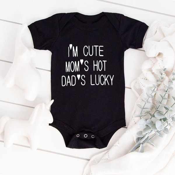 rompers i' cute mom's dad's lucky print born baby clothing summer cotton 12 months girl clothes bodysuit 0-24m, Blue
rompers i' cute mom's dad's lucky print born baby clothing summer cotton 12 months girl clothes bodysuit 0-24m, Blue