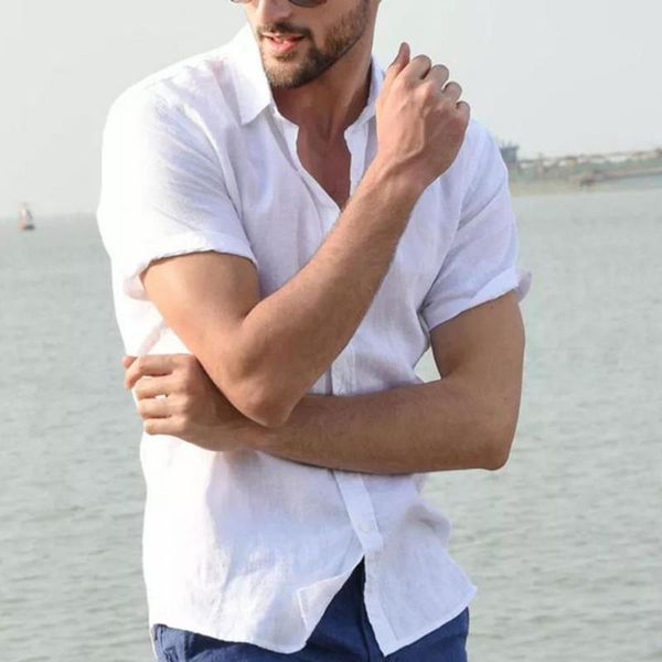 men's casual shirts summer man's short-sleeved shirt solid color simple lapel pocket male breathable pullovers, White;black
men's casual shirts summer man's short-sleeved shirt solid color simple lapel pocket male breathable pullovers, White;black