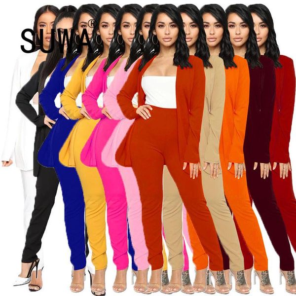 women's two piece pants simple pure color o neck long sleeve and tight office lady fashion sheath outfits high street tracksuits, White
women's two piece pants simple pure color o neck long sleeve and tight office lady fashion sheath outfits high street tracksuits, White