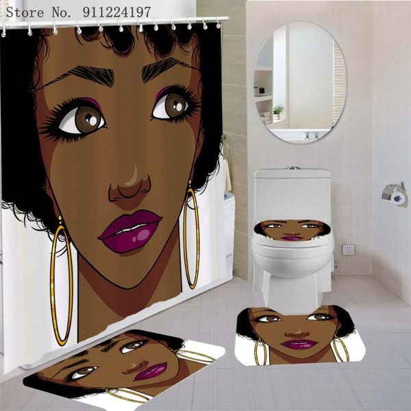 bath accessory set elegant african black woman print shower curtain american girl polyester bathroom curtains anti-slip mats carpets rugs
bath accessory set elegant african black woman print shower curtain american girl polyester bathroom curtains anti-slip mats carpets rugs