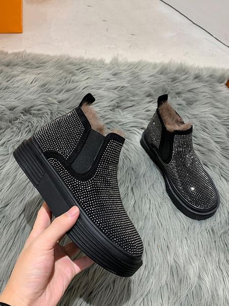 boots snow women winter thickening 2021 flash diamond fashion sleeve non-slip warm cotton shoes, Black
boots snow women winter thickening 2021 flash diamond fashion sleeve non-slip warm cotton shoes, Black