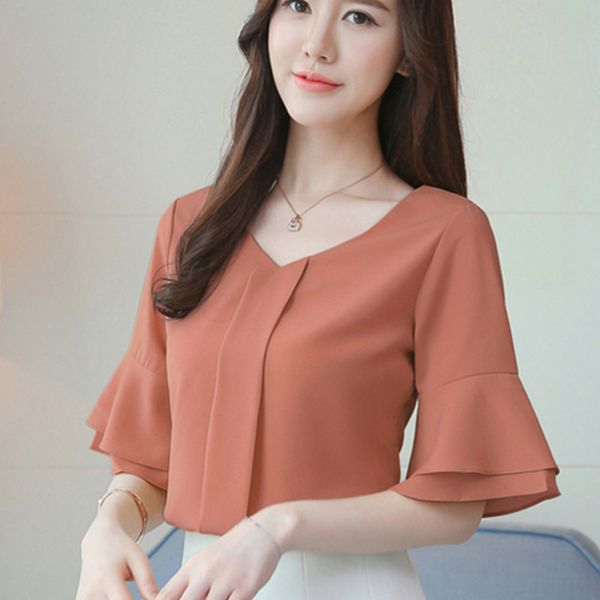 fashion women blouses chiffon blouse ladies shirts casual blusa lady shirt short flare sleeve feminina d643 23 210415, White
fashion women blouses chiffon blouse ladies shirts casual blusa lady shirt short flare sleeve feminina d643 23 210415, White