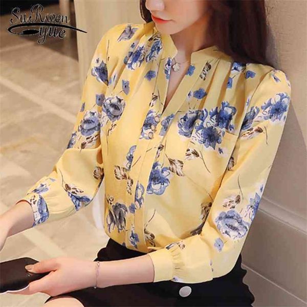 spring blusas print chiffon women and blouse casual long sleeve shirt s fashion elegant 210421, White
spring blusas print chiffon women and blouse casual long sleeve shirt s fashion elegant 210421, White