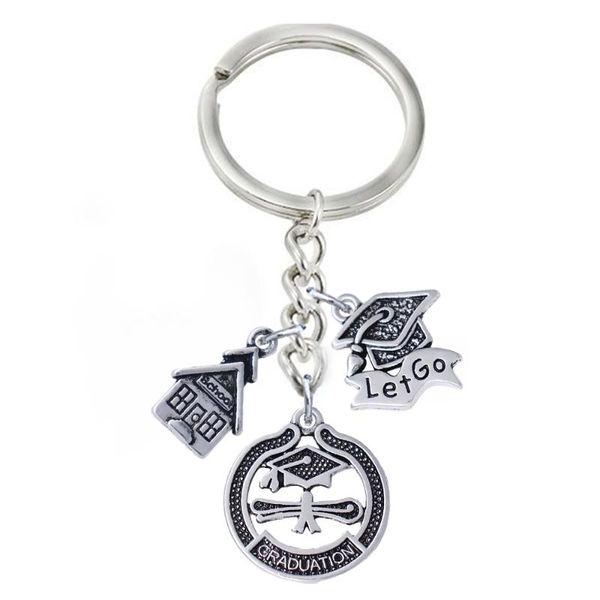 keychains ancient metal graduation dr. cap bachelor's hat diploma pendant keychain for classmate gifts souvenir key holder, Silver
keychains ancient metal graduation dr. cap bachelor's hat diploma pendant keychain for classmate gifts souvenir key holder, Silver
