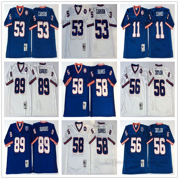 ncaa football vintage 56 lawrence taylor jersey 89 mark bavaro 11 phil simms jersey 53 harry carson 58 carl banks men blue white, Black;red
ncaa football vintage 56 lawrence taylor jersey 89 mark bavaro 11 phil simms jersey 53 harry carson 58 carl banks men blue white, Black;red