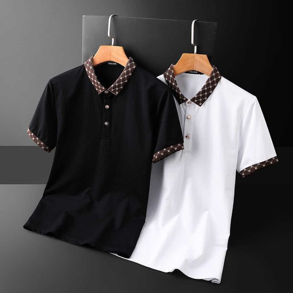 polo shirt men cotton short sleeve polo shirts lapel business casual tee social streetwear male clothing m-5xl 210527, White;black
polo shirt men cotton short sleeve polo shirts lapel business casual tee social streetwear male clothing m-5xl 210527, White;black
