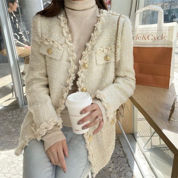 women's jackets tweed jacket women spring autumn all-match ins super french female sweet coat, Black;brown
women's jackets tweed jacket women spring autumn all-match ins super french female sweet coat, Black;brown