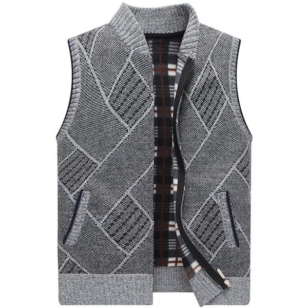 men's vests sweater jacket men autumn winter fleece thicken warm fashion stand collar long sleeve knit cardigan vest waistcoat, Black;white
men's vests sweater jacket men autumn winter fleece thicken warm fashion stand collar long sleeve knit cardigan vest waistcoat, Black;white